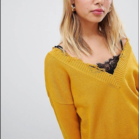 Wild Honey sweater with frayed hem - Picture 2 of 8